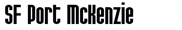 SF Port McKenzie font preview